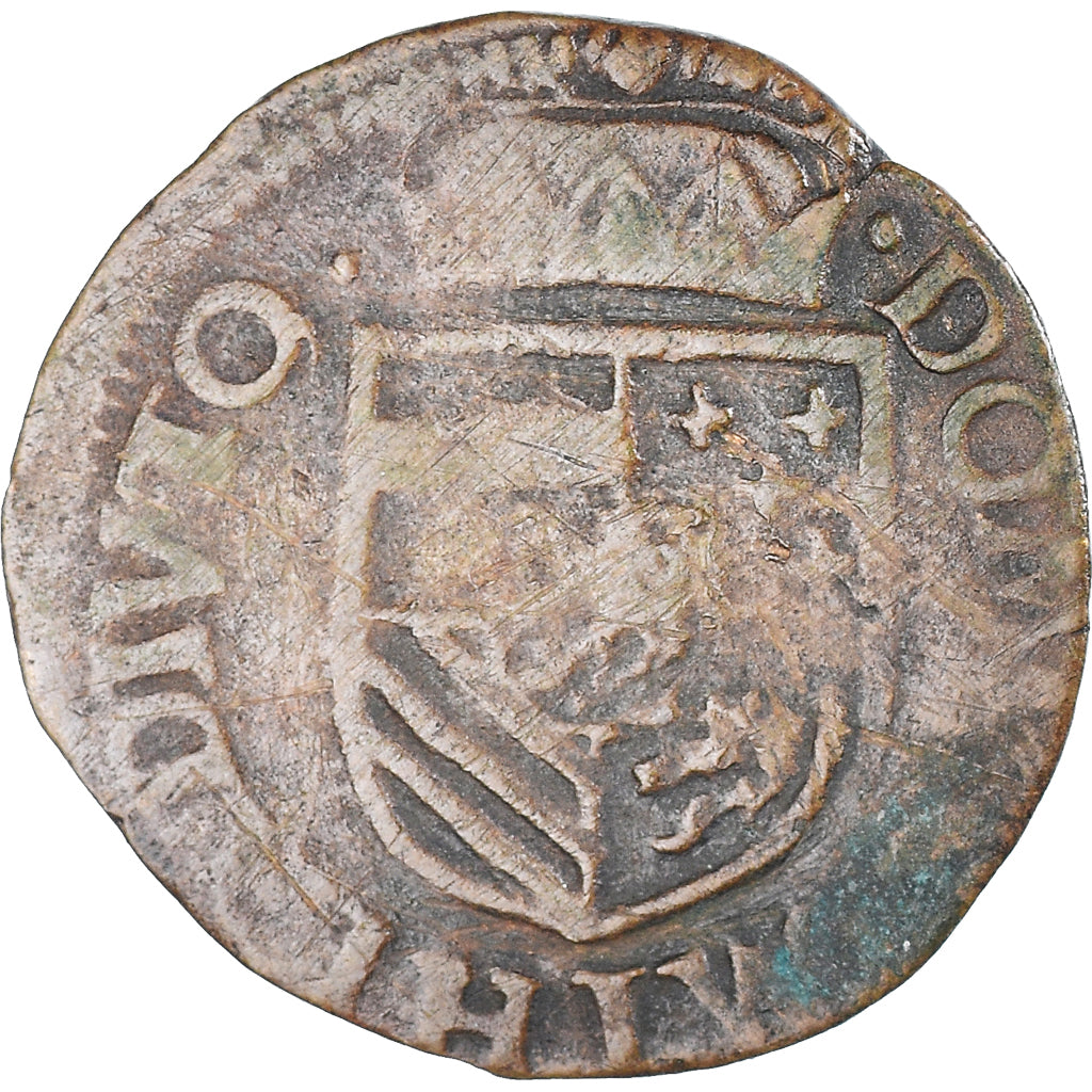 Moneta, Hiszpania niderlandzka, Philippe II, Gigot, 1582, Maastricht, VF(20-25)