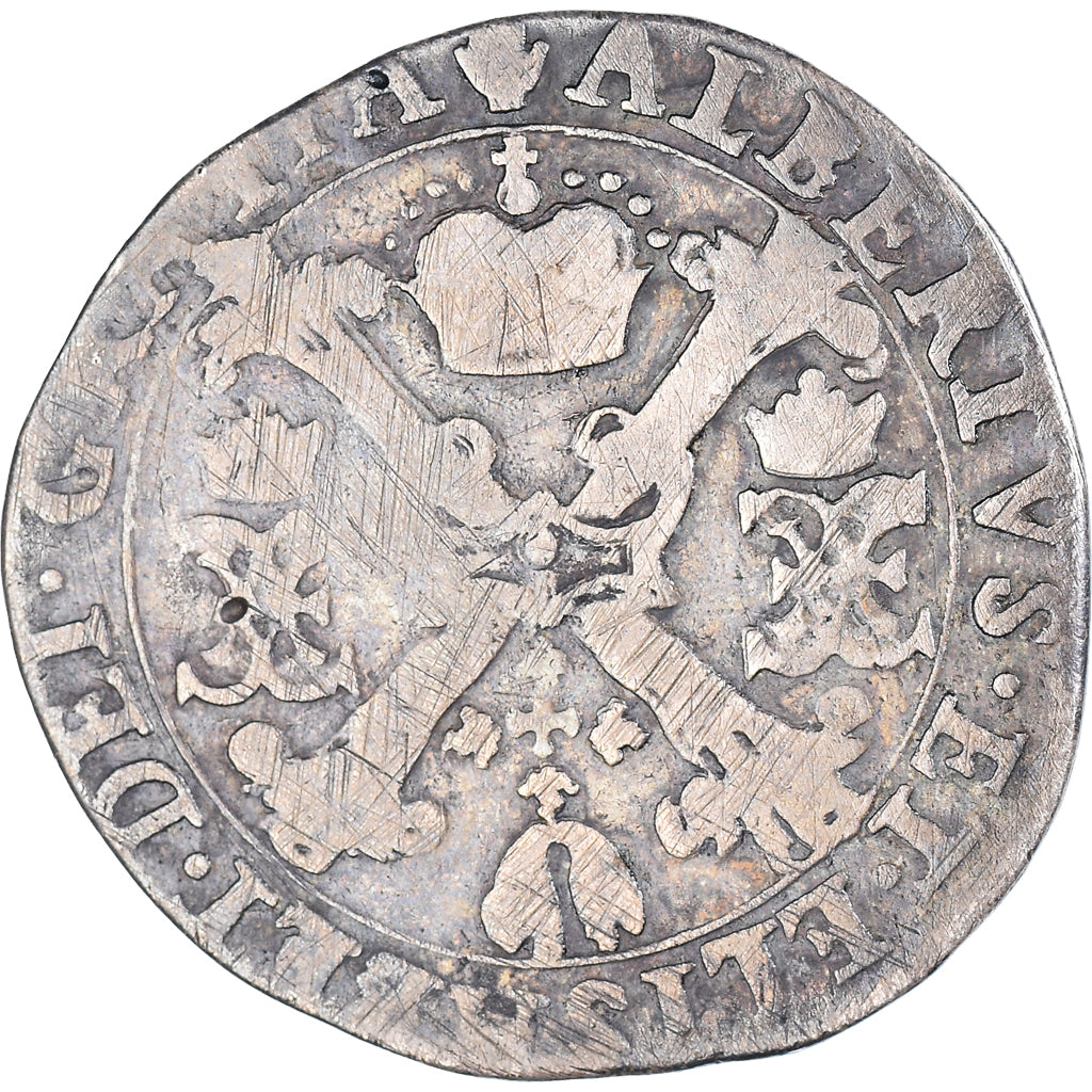 Coin, Spanish Netherlands, Albert & Isabella, 1/4 Patagon, 1616, Anvers