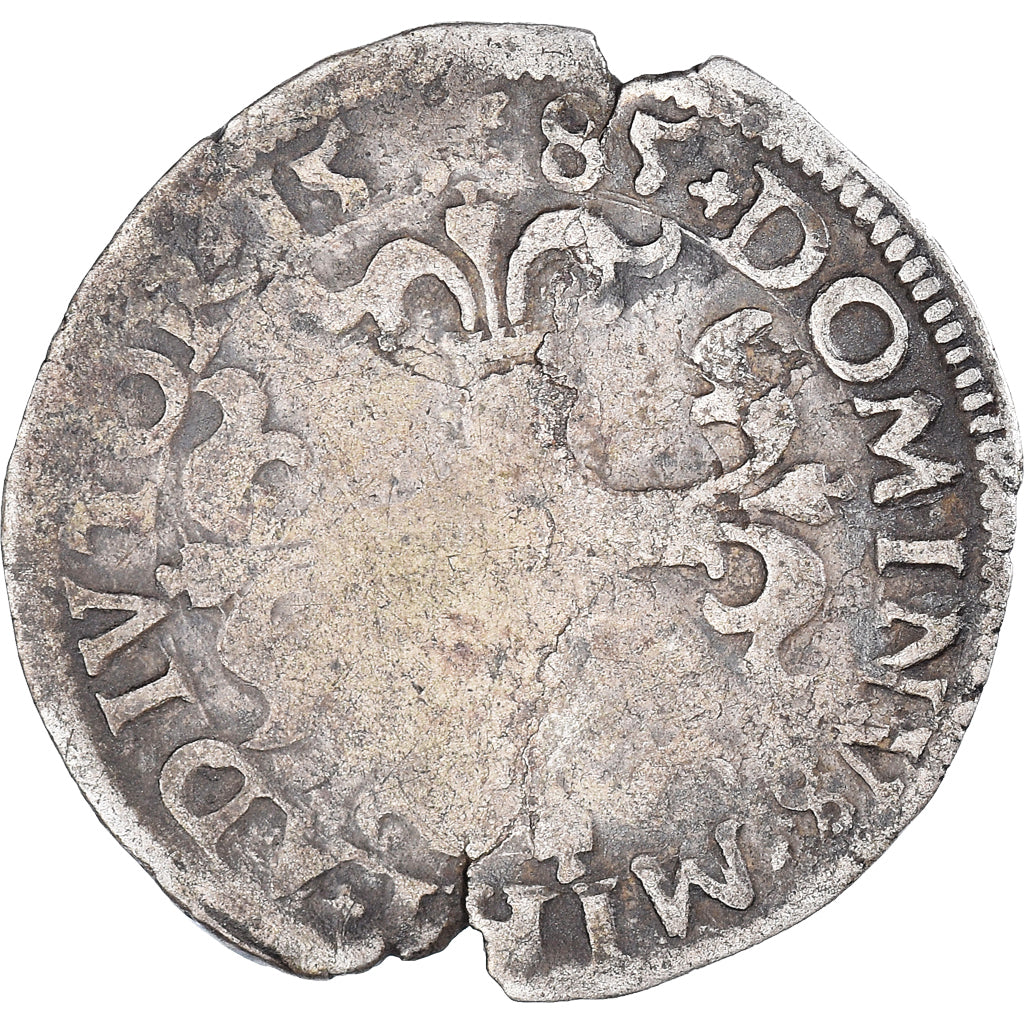 Coin, Spanish Netherlands, Philippe II, 1/20 Ecu, 1585, Maastricht, VF(20-25)