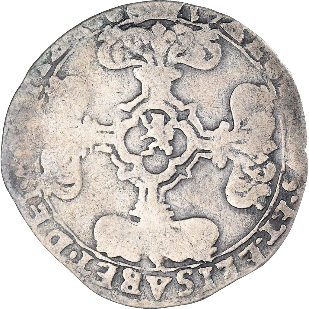 Moeda, Países Baixos Espanhóis, Albert & Isabella, 3 Patards, 1617, Tournai