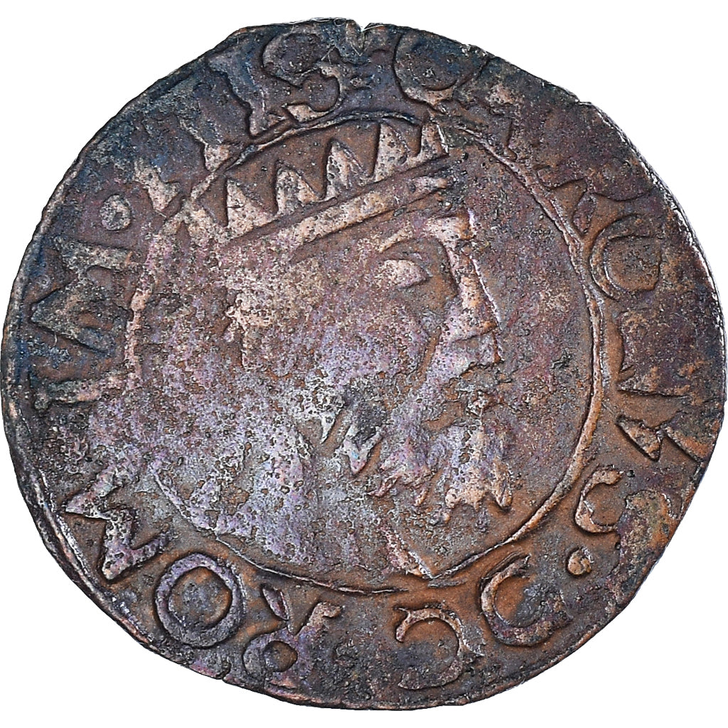 Moneda, Países Bajos españoles, Charles Quint, Courte, Bruges, BC+, Cobre