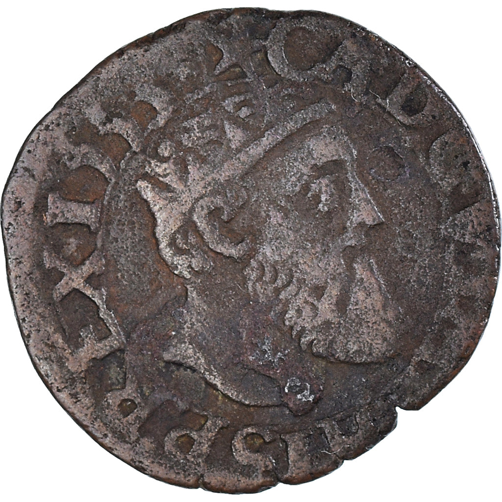 Coin, Spanish Netherlands, Charles Quint, Courte, 1553, Maastricht, VF(30-35)