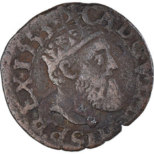 Coin, Spanish Netherlands, Charles Quint, Courte, 1553, Maastricht, VF(30-35)