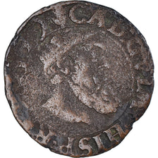 Coin, Spanish Netherlands, Charles Quint, Courte, 1549, Anvers, VF(20-25)