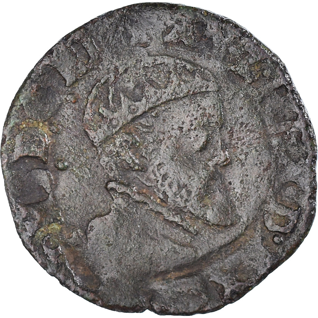 Moneda, Países Bajos españoles, Philippe II, Courte, Nimègue, BC+, Cobre