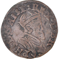 Coin, Spanish Netherlands, Philippe II, Courte, Anvers, VF(30-35), Copper