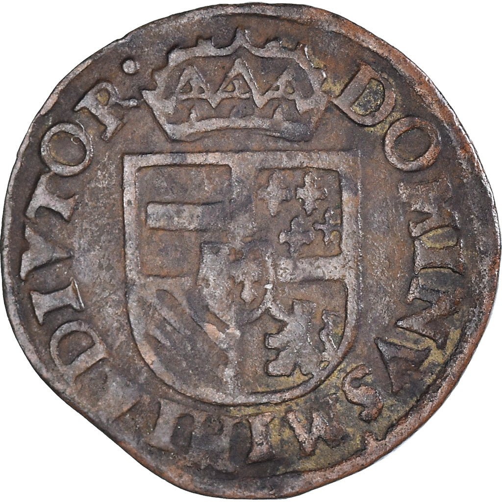 Coin, Spanish Netherlands, Philippe II, Courte, Anvers, VF(30-35), Copper