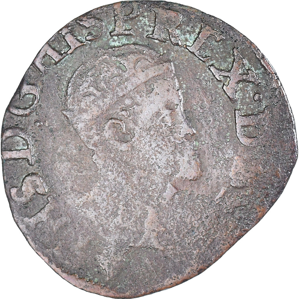 Coin, Spanish Netherlands, Philippe II, Courte, Anvers, VF(20-25), Copper