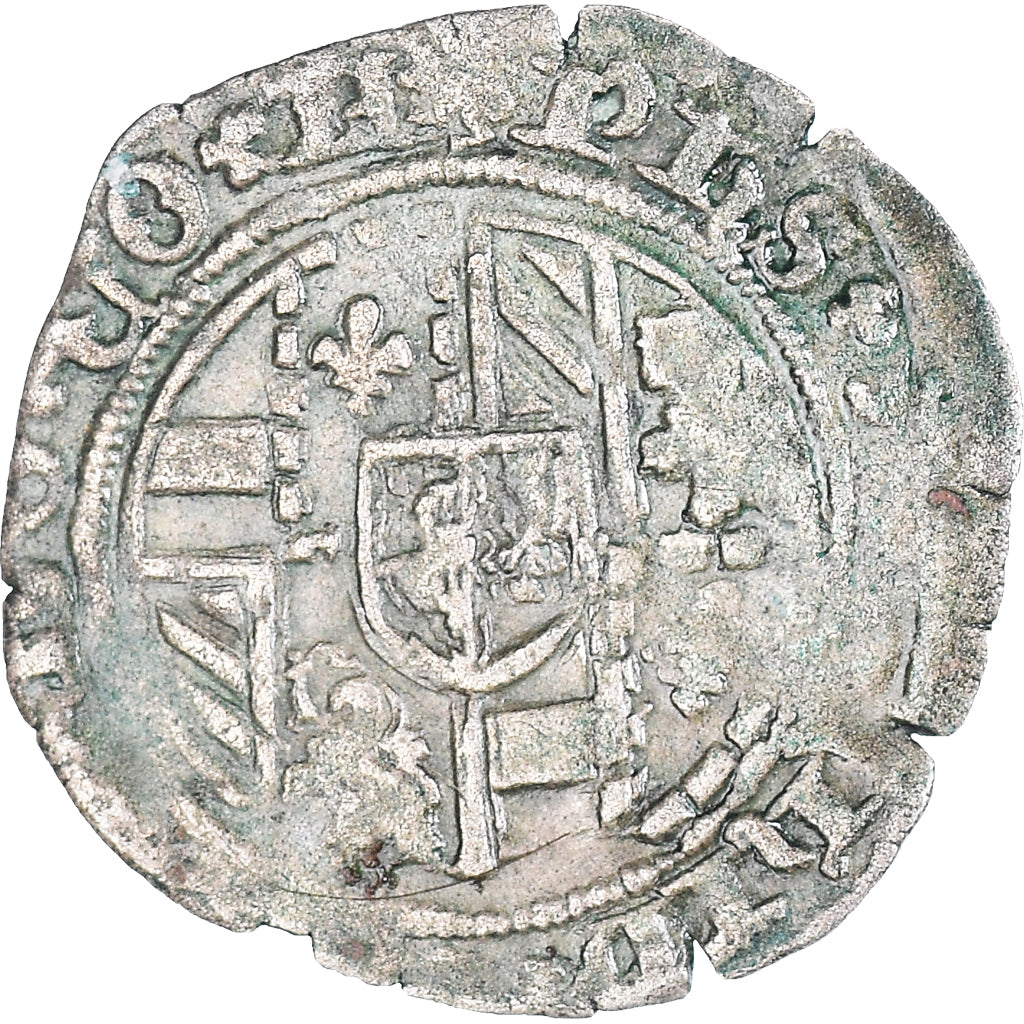 Coin, Spanish Netherlands, Philippe le Beau, 1/2 Gros, Bruges, EF(40-45), Billon