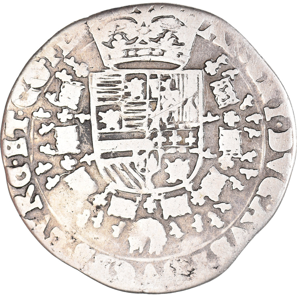 Coin, Spanish Netherlands, Albert & Isabella, 1/4 Patagon, n.d. (1598-1621)
