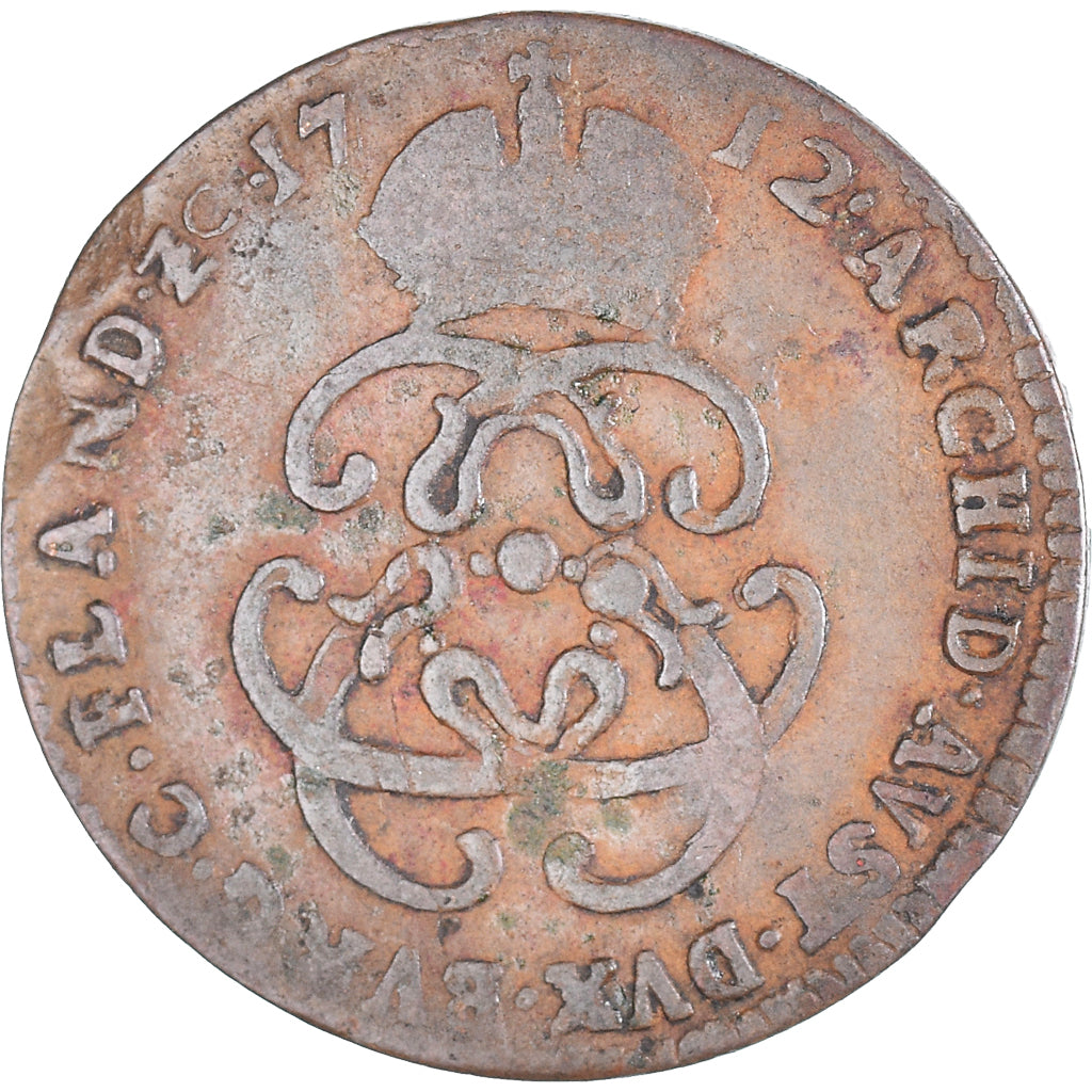 Munten, Lage Spaanse landen, comté de Flandre, Charles VI, Liard, 1712, Bruges