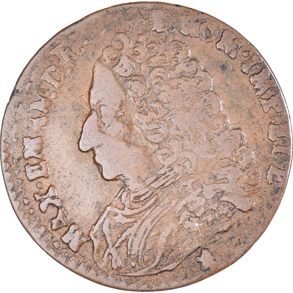 Coin, Spanish Netherlands, NAMUR, Maximilian Emmanuel of Bavaria, Liard, 1712