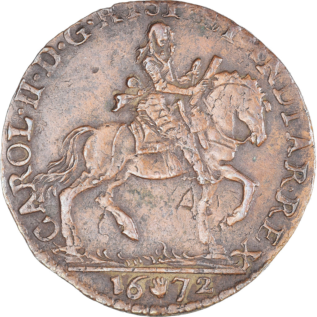 Spanish Netherlands, Token, Charles II, 1672, Bureau des finances, EF(40-45)