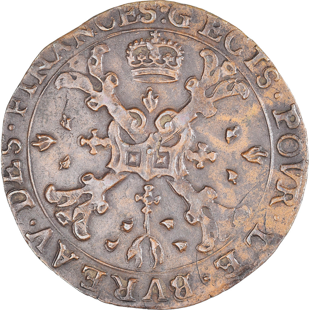 Spanish Netherlands, Token, Charles II, 1672, Bureau des finances, EF(40-45)
