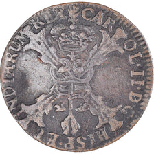 Coin, Spanish Netherlands, BRABANT, Charles II, 1/2 Liard, 6 Mites, Gigot, 1700