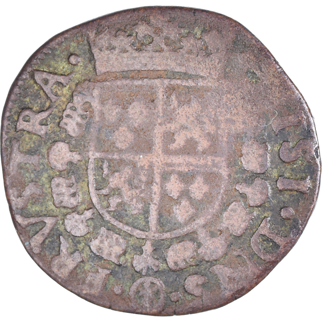 Monnaie, Pays-Bas espagnols, François d'Anjou, Liard, 12 Mites, 1583, Gand, TB