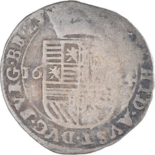 Moneda, Países Bajos españoles, Albert & Isabella, Patard, 1614, BC+, Vellón
