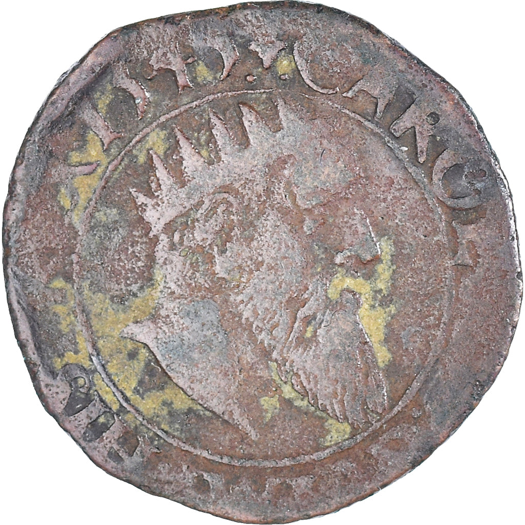 Coin, Spanish Netherlands, Charles Quint, Courte, 1545, Bruges, VF(30-35)