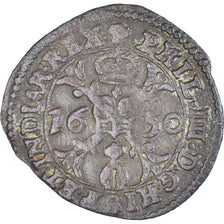 Coin, Spanish Netherlands, Philippe IV, Gigot, 1650, Bruxelles, EF(40-45)