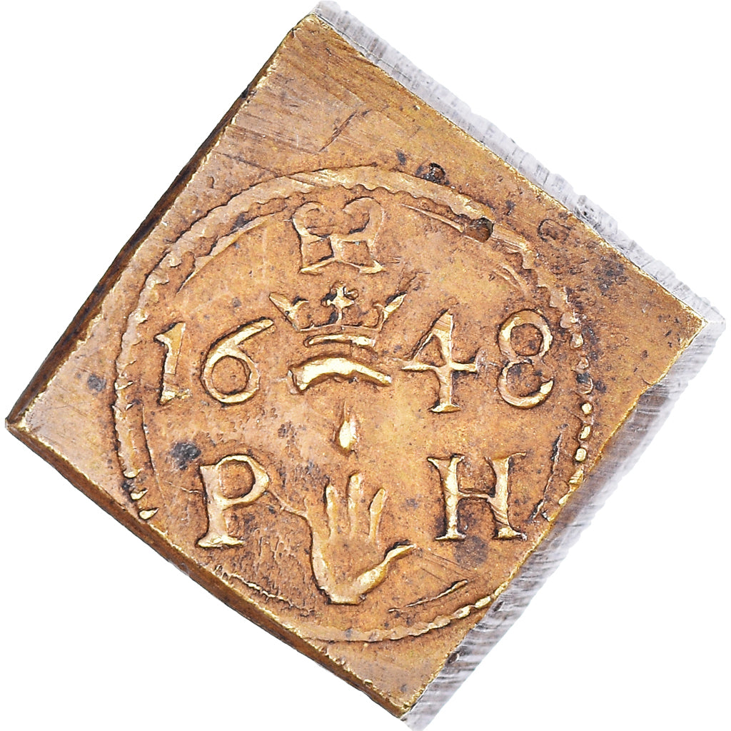 Spanish Netherlands, Poids Monétaire, Philippe II, 1648, AU(50-53), Copper