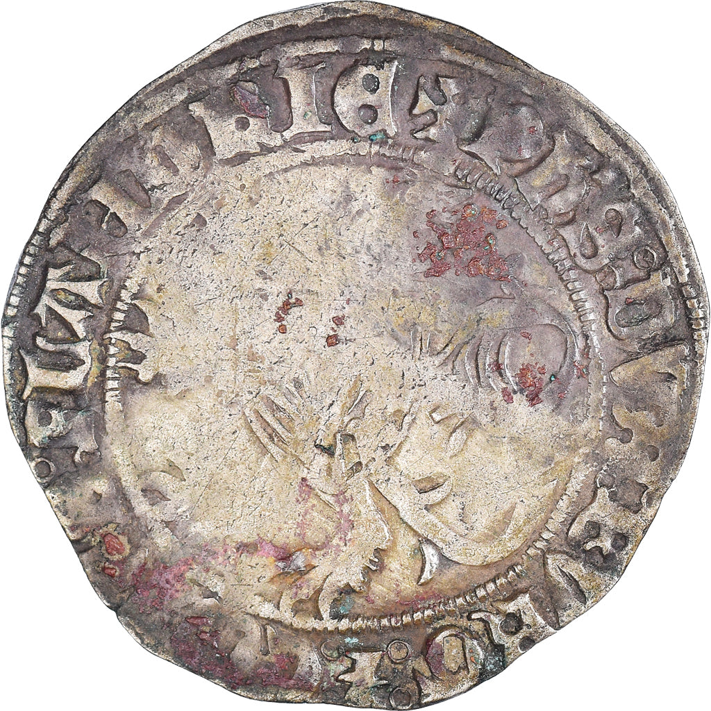 Coin, Burgundian Netherlands, Philippe le Bon, Double Gros, Gand, VF(20-25)