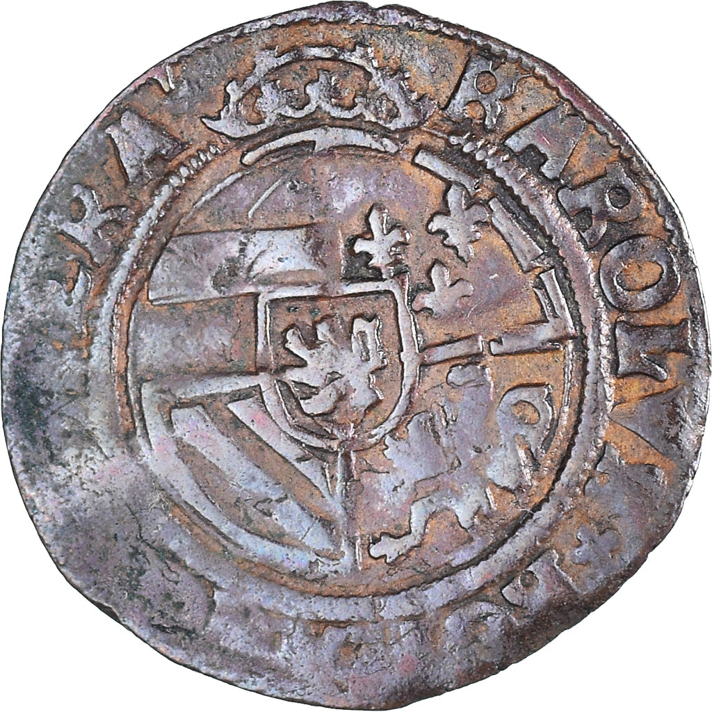 Coin, Spanish Netherlands, duché de Brabant, Charles Quint, Double Mite, n.d.