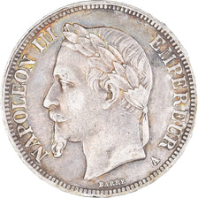 Moneta, Francia, Napoleon III, 5 Francs, 1868, Paris, BB, Argento, KM:799.1