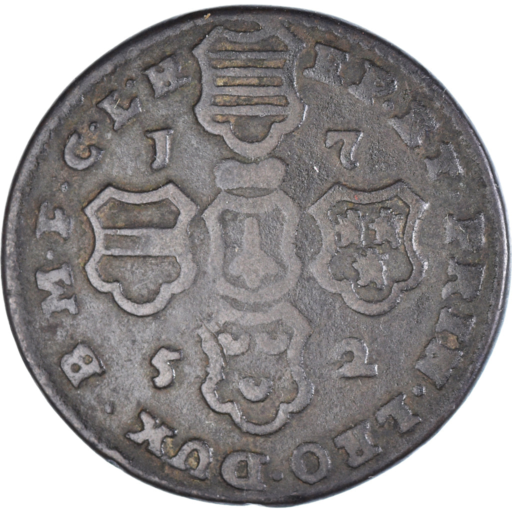 Coin, Prince-Bishopric of Liège, John Theodore, 4 Liards, 1752, Liege