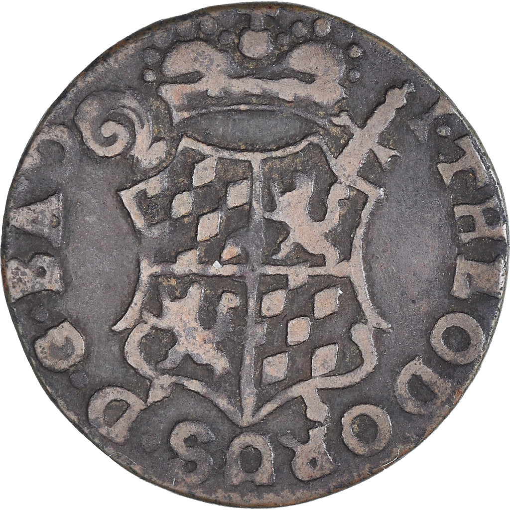 Münze, Hochstift Lüttich, John Theodore, Liard, 1745, Liege, SS, Kupfer