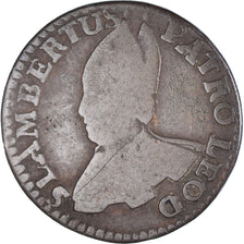 Munten, Prinsbisdom Luik, Sede Vacante, Liard, 1744, Liege, FR, Koper, KM:144