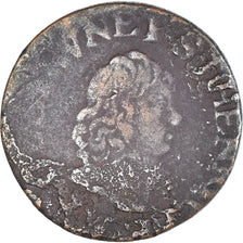 Coin, France, Maximilien III François, Double Tournois, 1642, Henrichemont