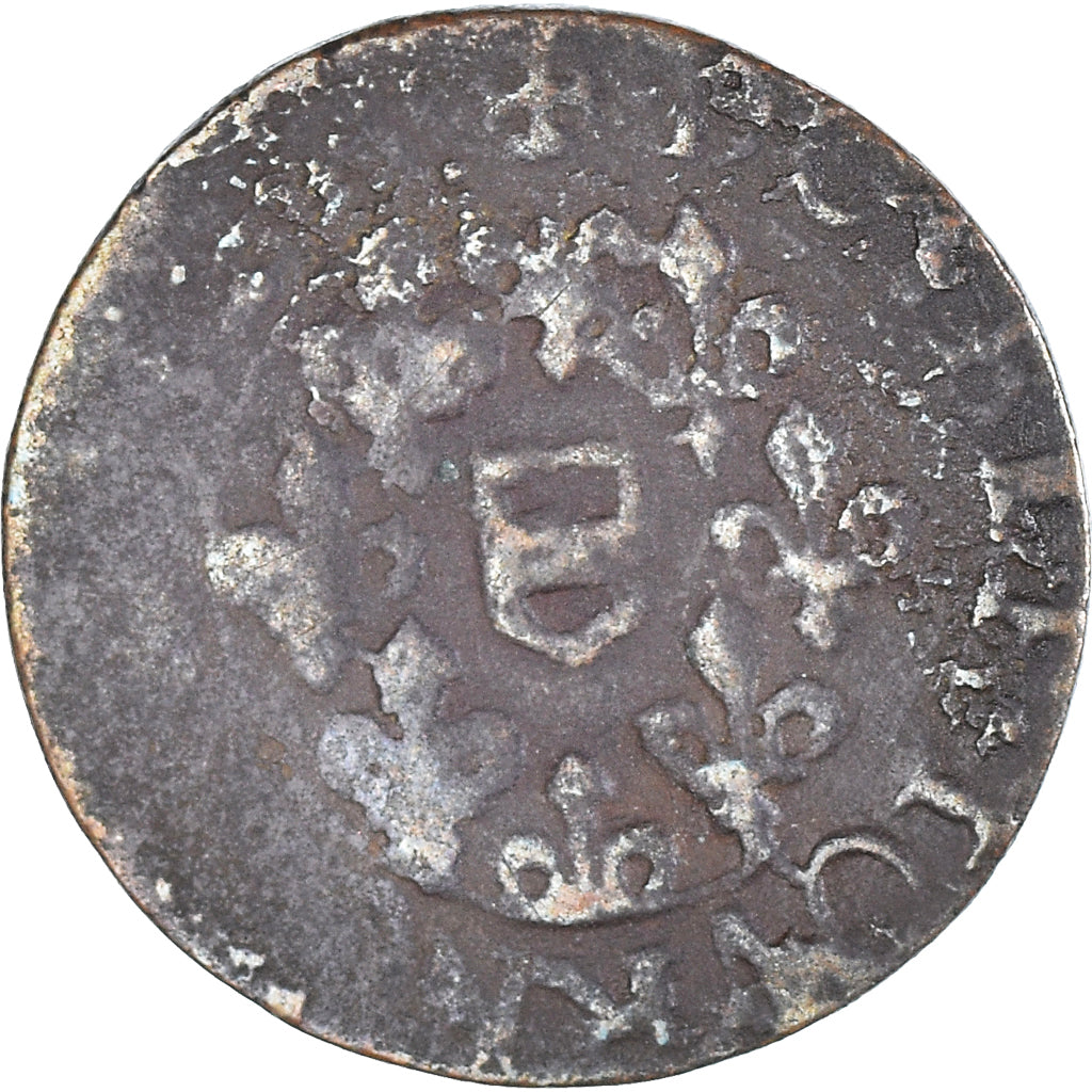 Coin, France, Maximilien III François, Double Tournois, 1642, Henrichemont