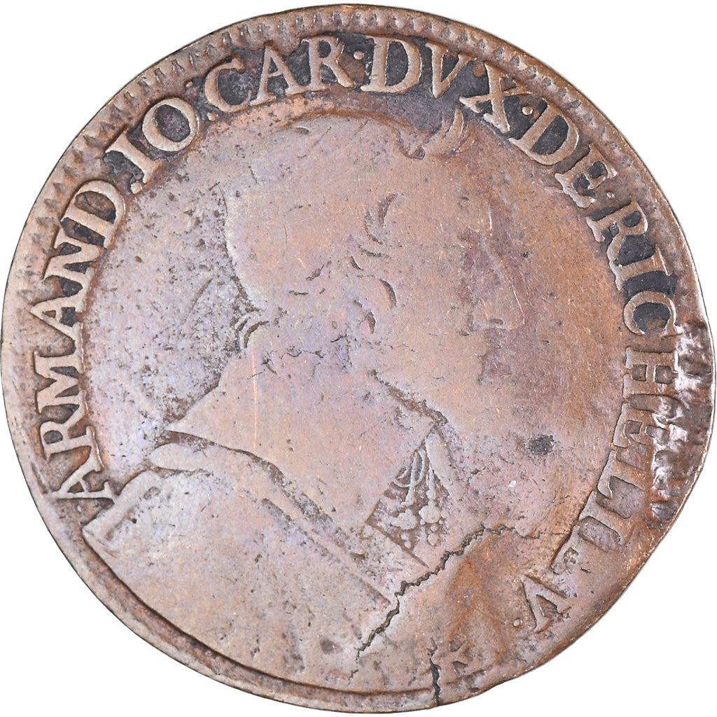 France, Jeton, Armand Jean du Plessis, Cardinal de Richelieu, hoc dvce tvta