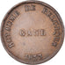 Belgio, ficha, Gand - Monnaie fictive - Centime, 1833, BB, Rame