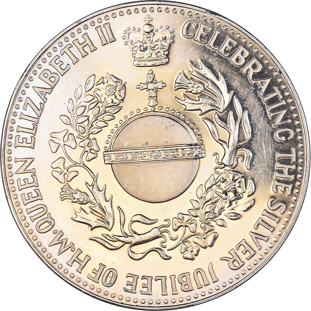 United Kingdom, Medal, Elizabeth II, Silver Jubilee, 1977, AU(55-58)