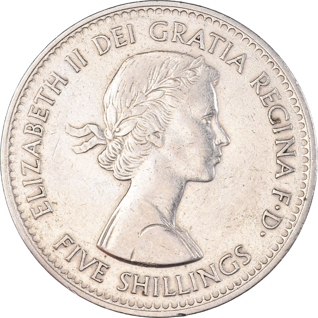 Coin, Great Britain, Elizabeth II, Crown, 1960, British Royal Mint, EF(40-45)