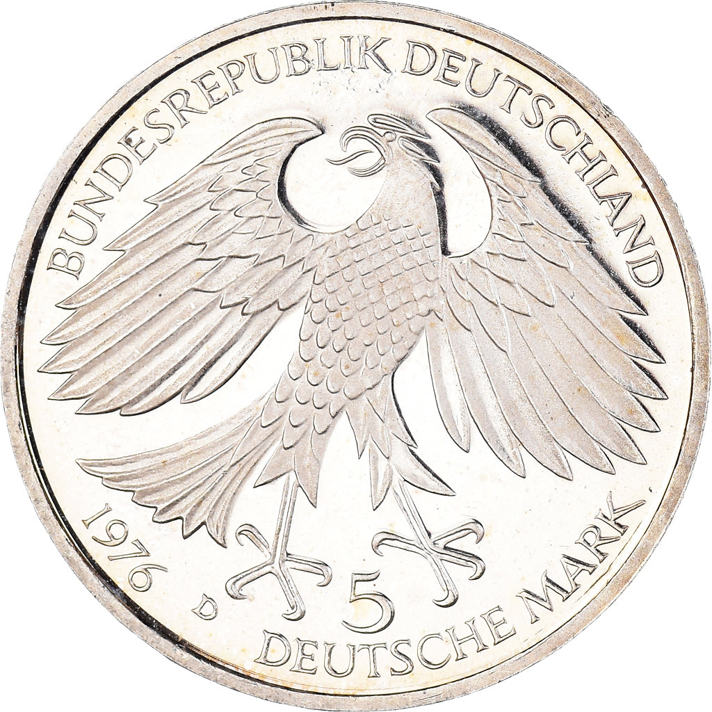 Coin, GERMANY - FEDERAL REPUBLIC, 5 Mark, 1976, Munich, Germany, MS(60-62)
