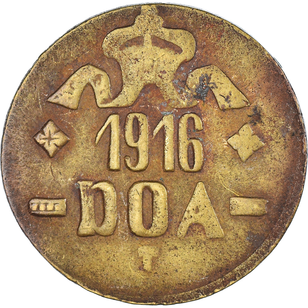Moneda, África oriental alemana, Wihelm II, 20 Heller, 1916, Tabora, BC+