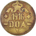 Moneda, África oriental alemana, Wihelm II, 20 Heller, 1916, Tabora, BC+