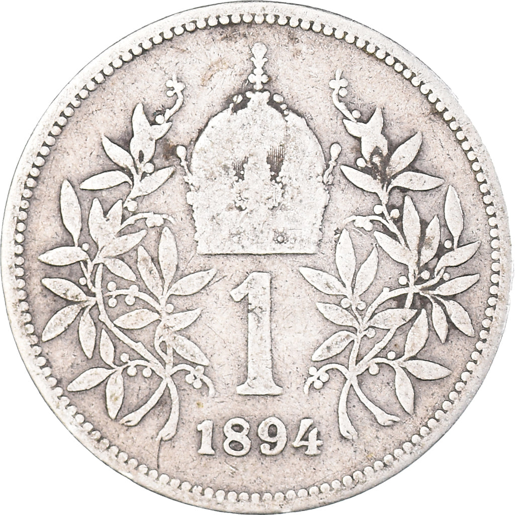 Moneta, Austria, Franz Joseph I, Corona, 1894, MB+, Argento, KM:2804