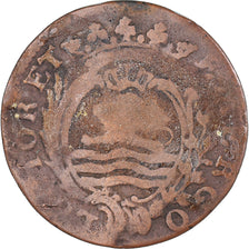 Coin, Netherlands, ZEELAND, Duit, 1777, Middelbourg, VF(20-25), Copper, KM:101.1