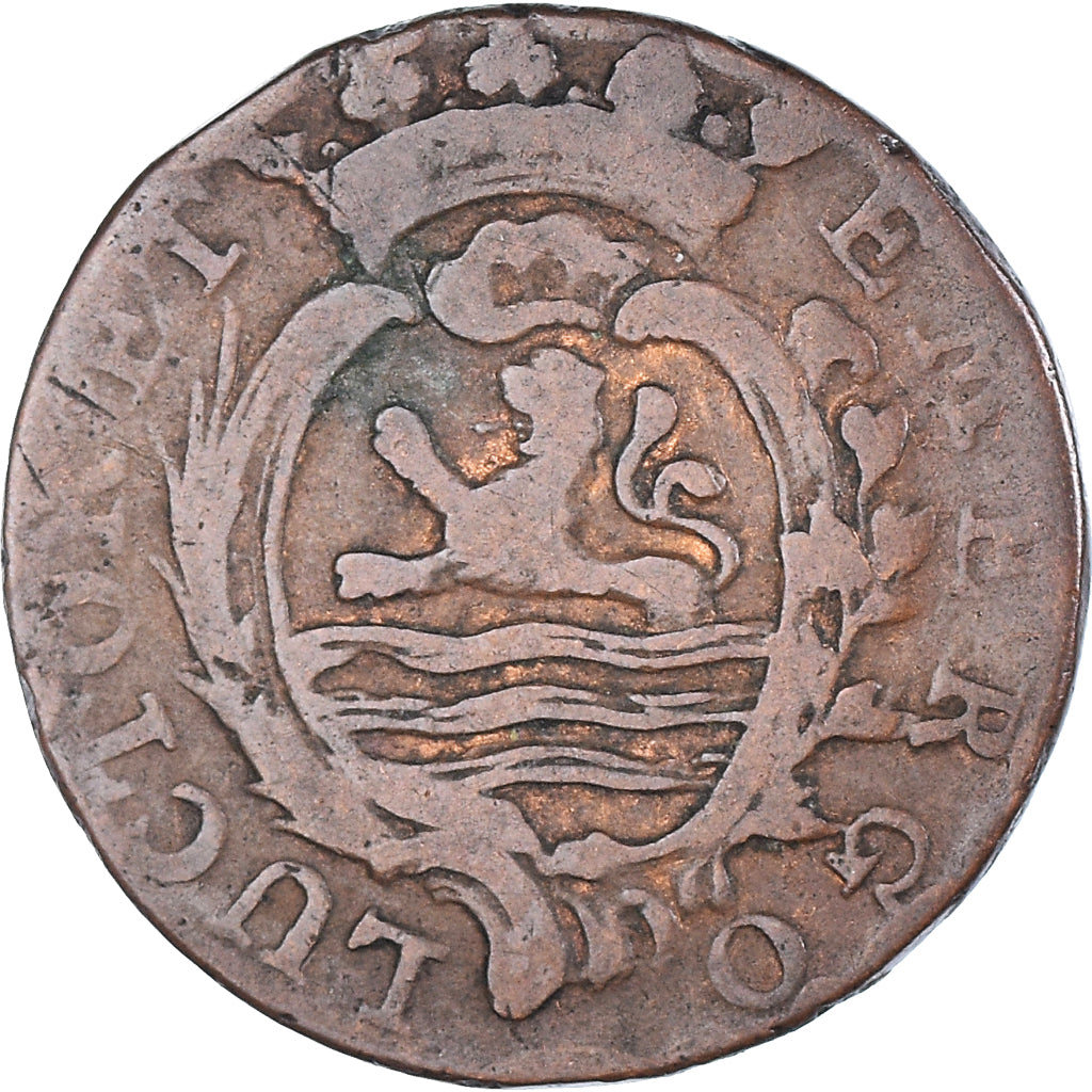 Coin, Netherlands, ZEELAND, Duit, 1790, Middelbourg, VF(20-25), Copper, KM:101.1