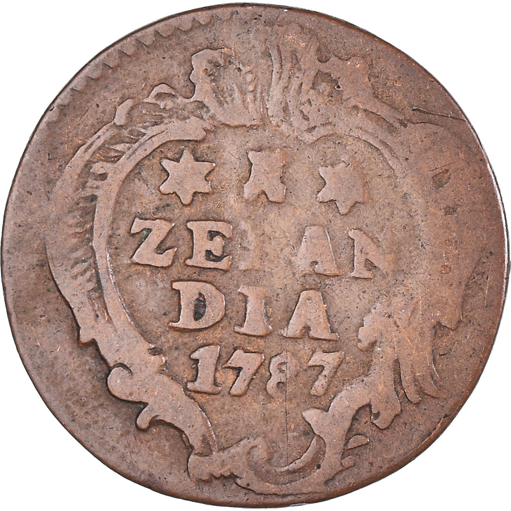 Munten, Nederland, ZEELAND, Duit, 1787, Middelbourg, FR, Koper, KM:101.1