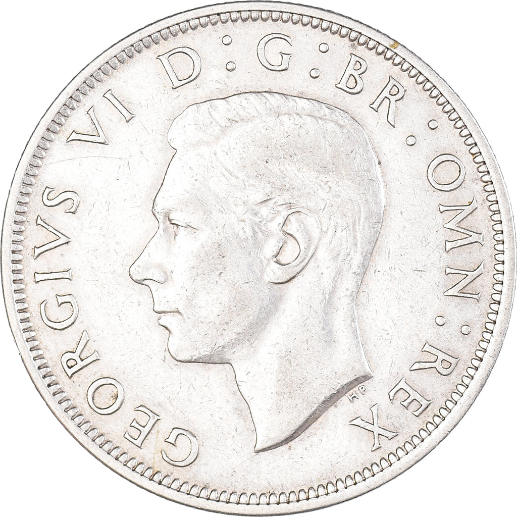 Coin, Great Britain, George VI, 1/2 Crown, 1945, EF(40-45), Silver, KM:856