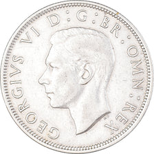 Coin, Great Britain, George VI, 1/2 Crown, 1945, EF(40-45), Silver, KM:856