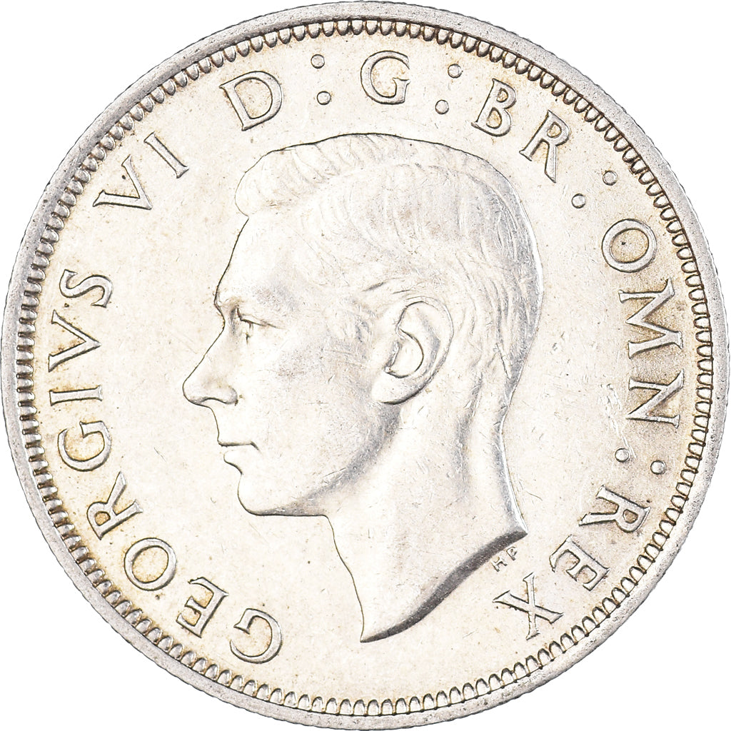 Coin, Great Britain, George VI, 1/2 Crown, 1946, AU(50-53), Silver, KM:856