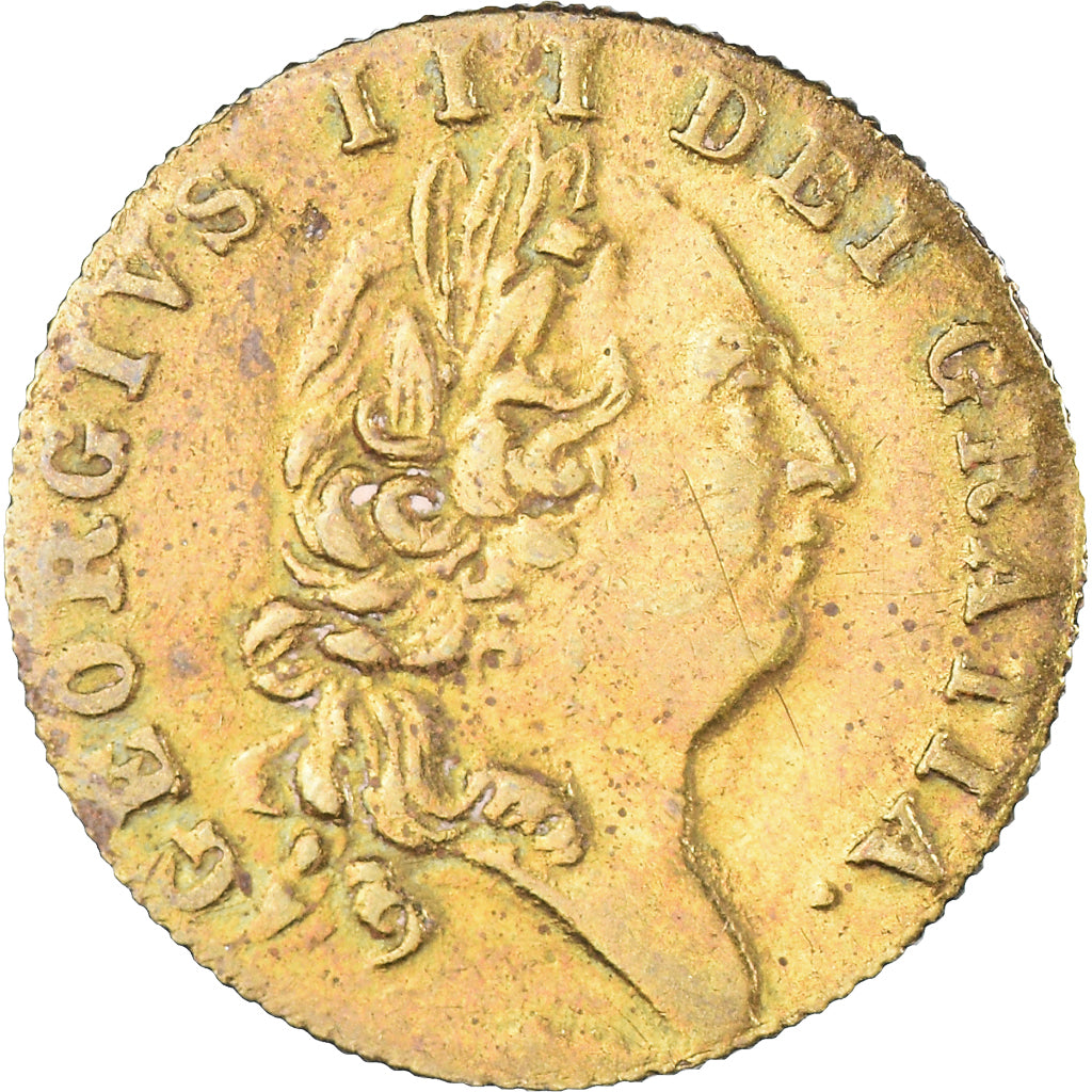 Grã-Bretanha, spade guinea gaming token, George III, Bancroft Bros., 1790