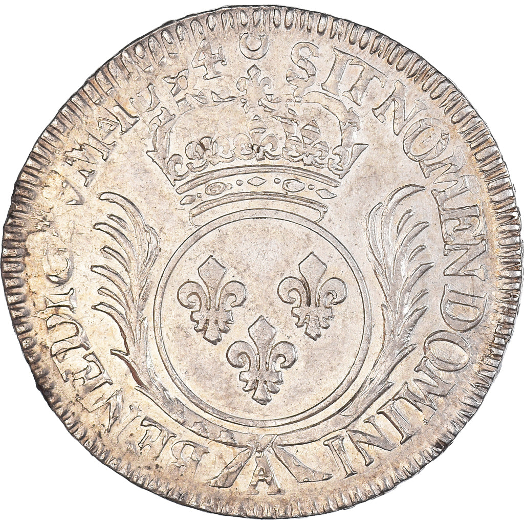 Coin, France, Louis XIV, 1/2 Ecu aux palmes, 1694, Paris, EF(40-45), Silver