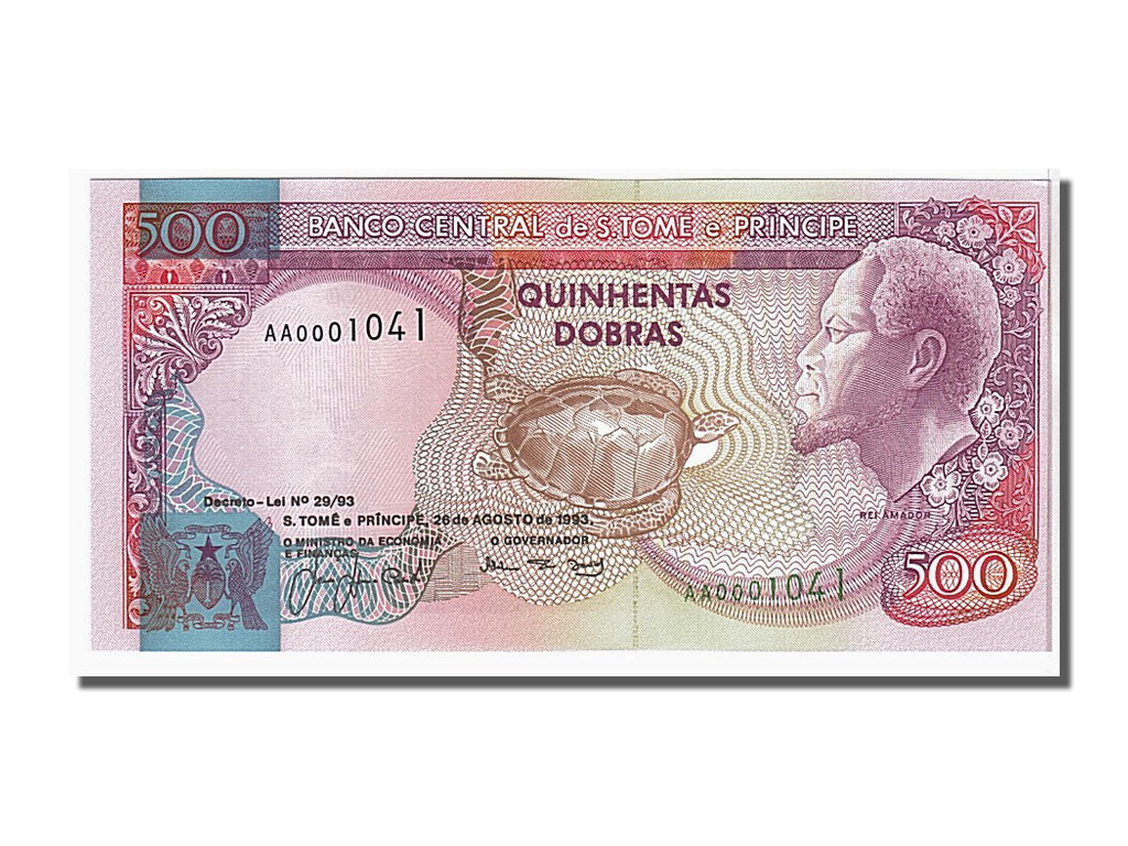 Banknote, Saint Thomas and Prince, 500 Dobras, 1993, KM:63, UNC(65-70)
