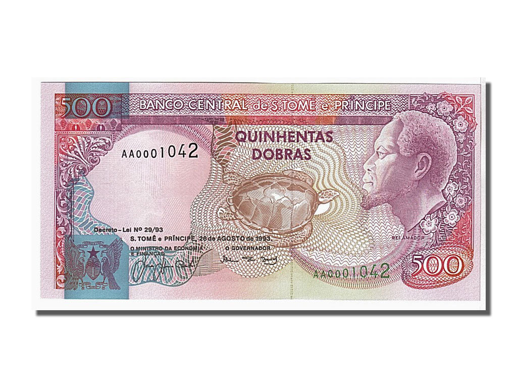 Banconote, Saint Thomas e Prince, 500 Dobras, 1993, FDS